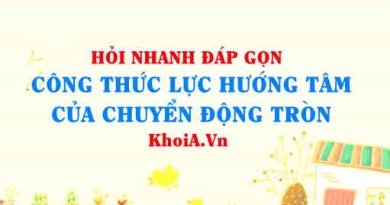 Công thức tính lực hướng tâm trong chuyển động tròn đều lớp 10?